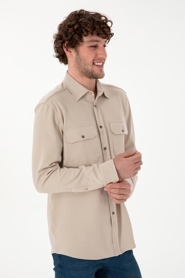 Erkek Taş Örme Gömlek - 50305605016