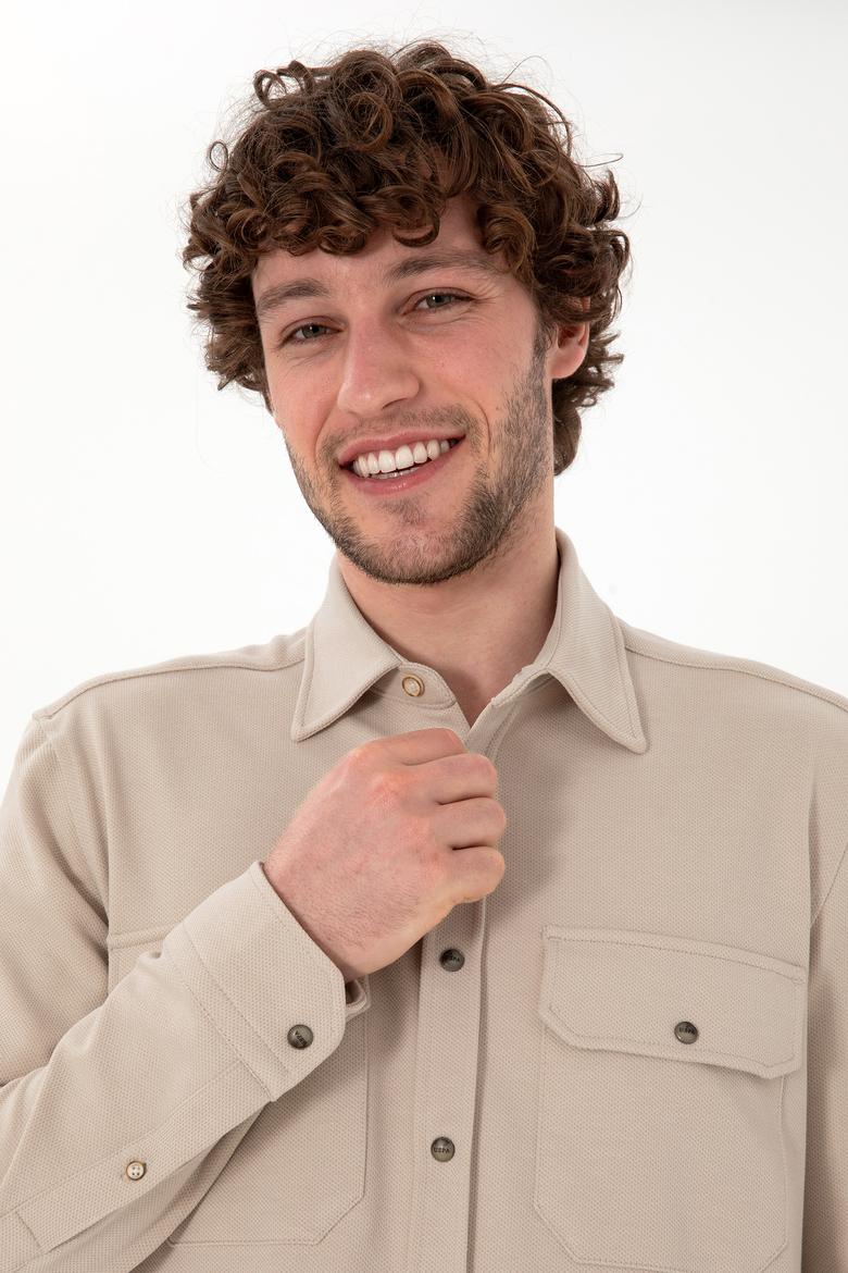 Erkek Taş Örme Gömlek - 50305605016