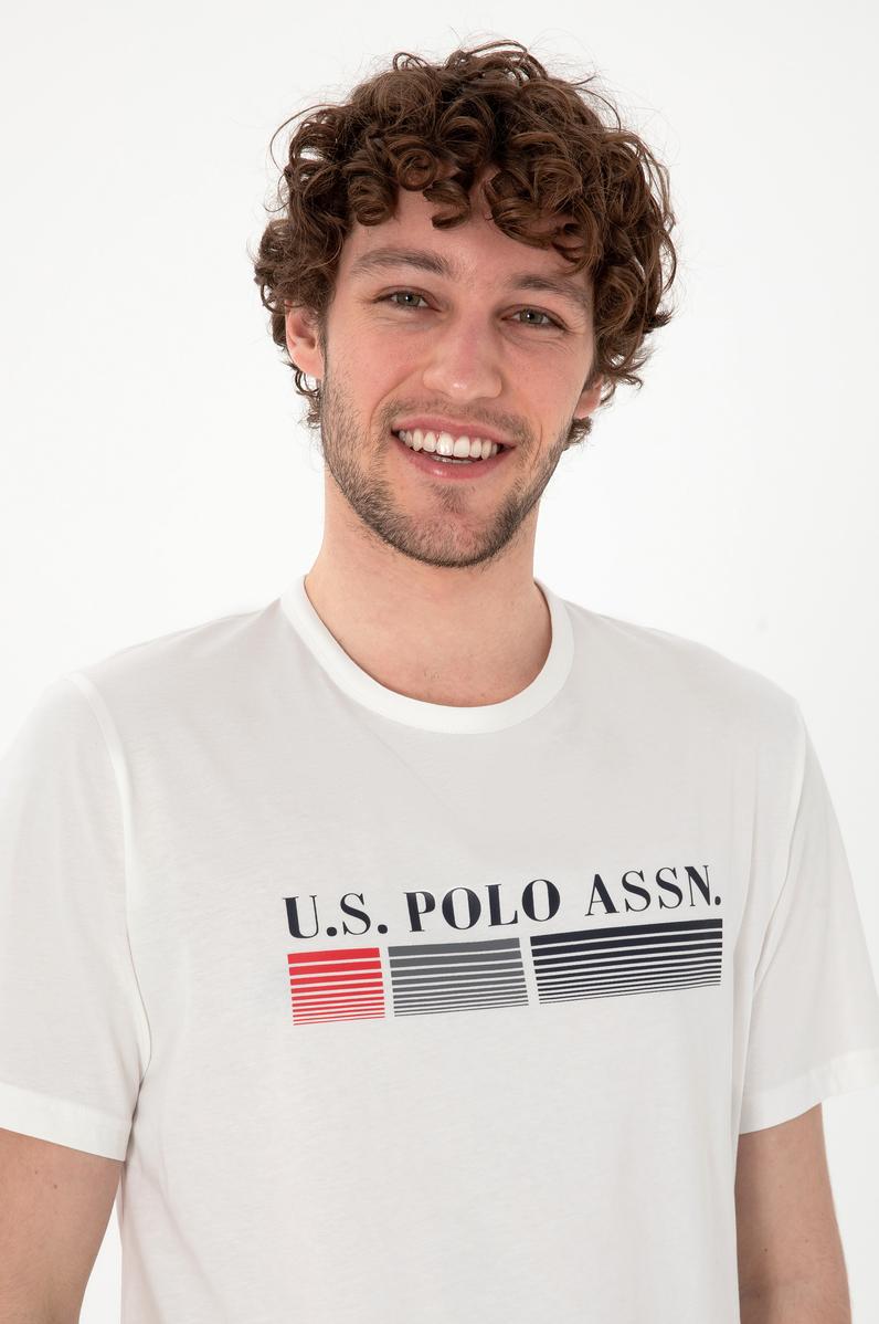 Erkek Bisiklet Yaka Beyaz Pijama Takımı