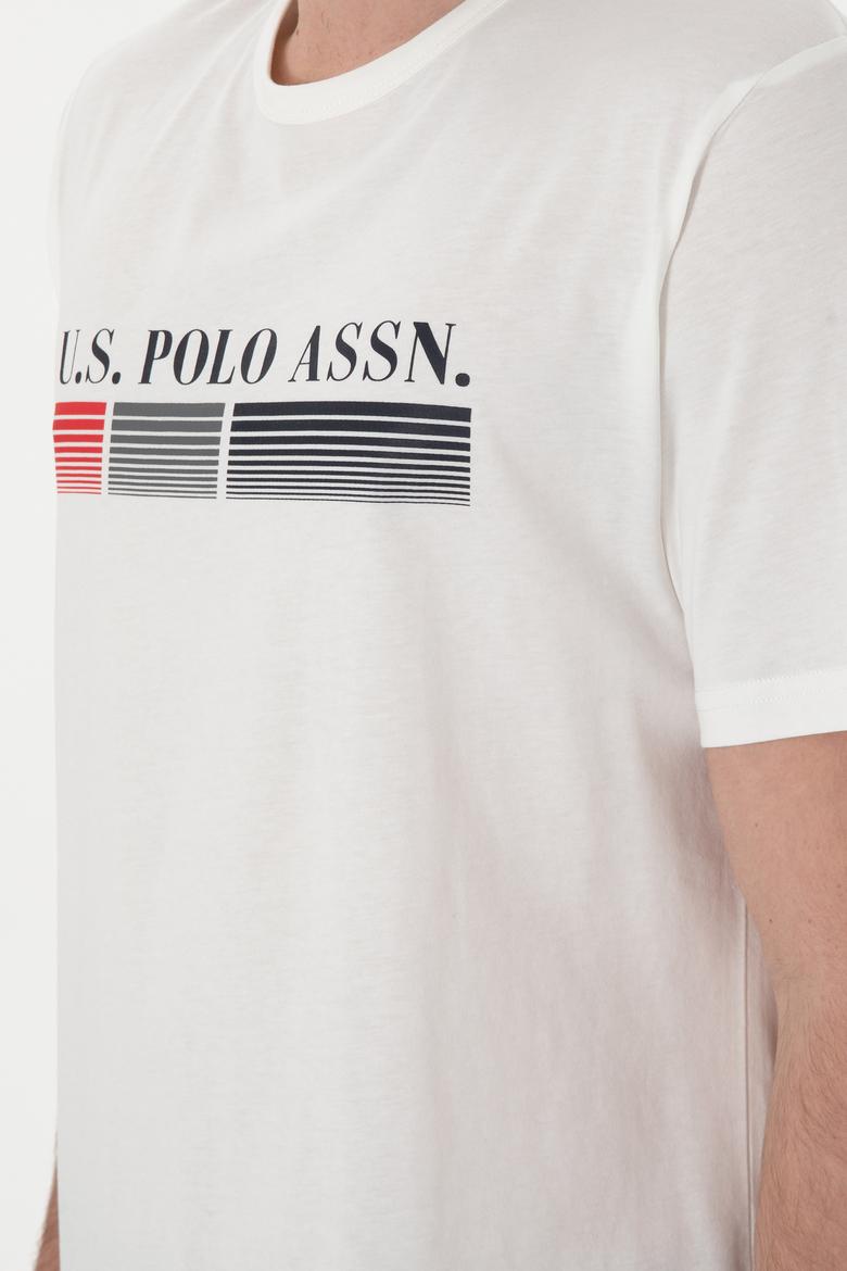 Erkek Bisiklet Yaka Beyaz Pijama Takımı - 50309195005