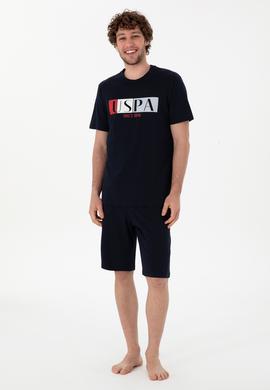 Erkek Bisiklet Yaka Lacivert Pijama Takımı - 50309821006