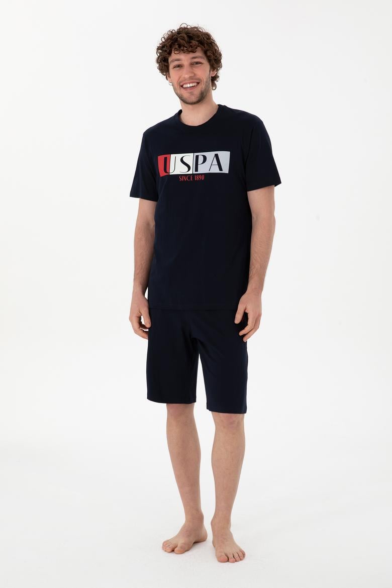 Erkek Bisiklet Yaka Lacivert Pijama Takımı