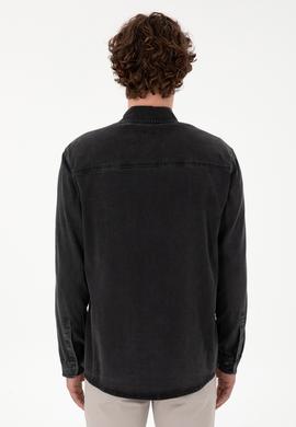 Erkek Siyah Jean Gömlek - 50304346003