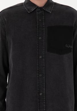 Erkek Siyah Jean Gömlek - 50304346003