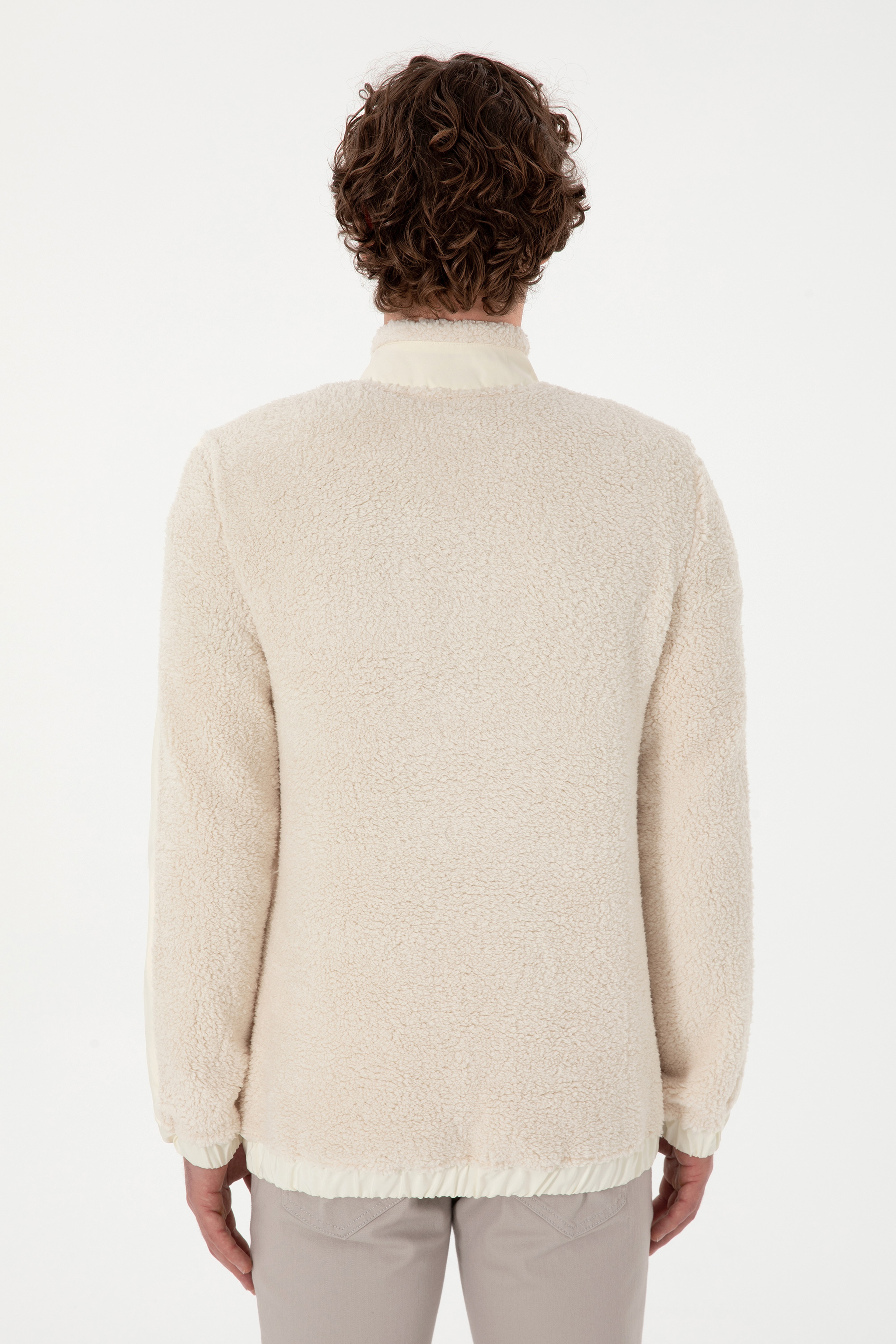 Erkek Krem Sweatshirt