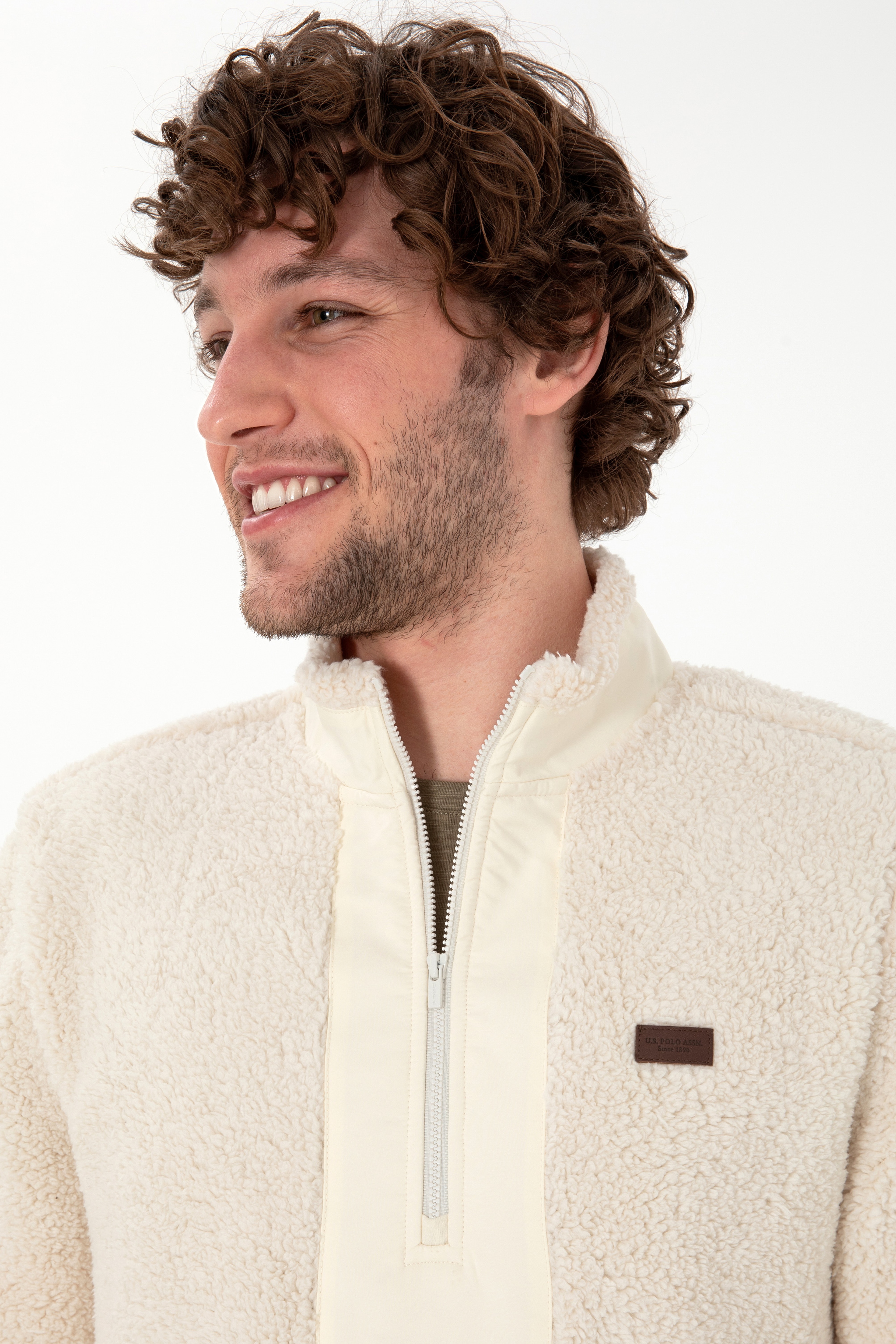 Erkek Krem Sweatshirt - Image 2