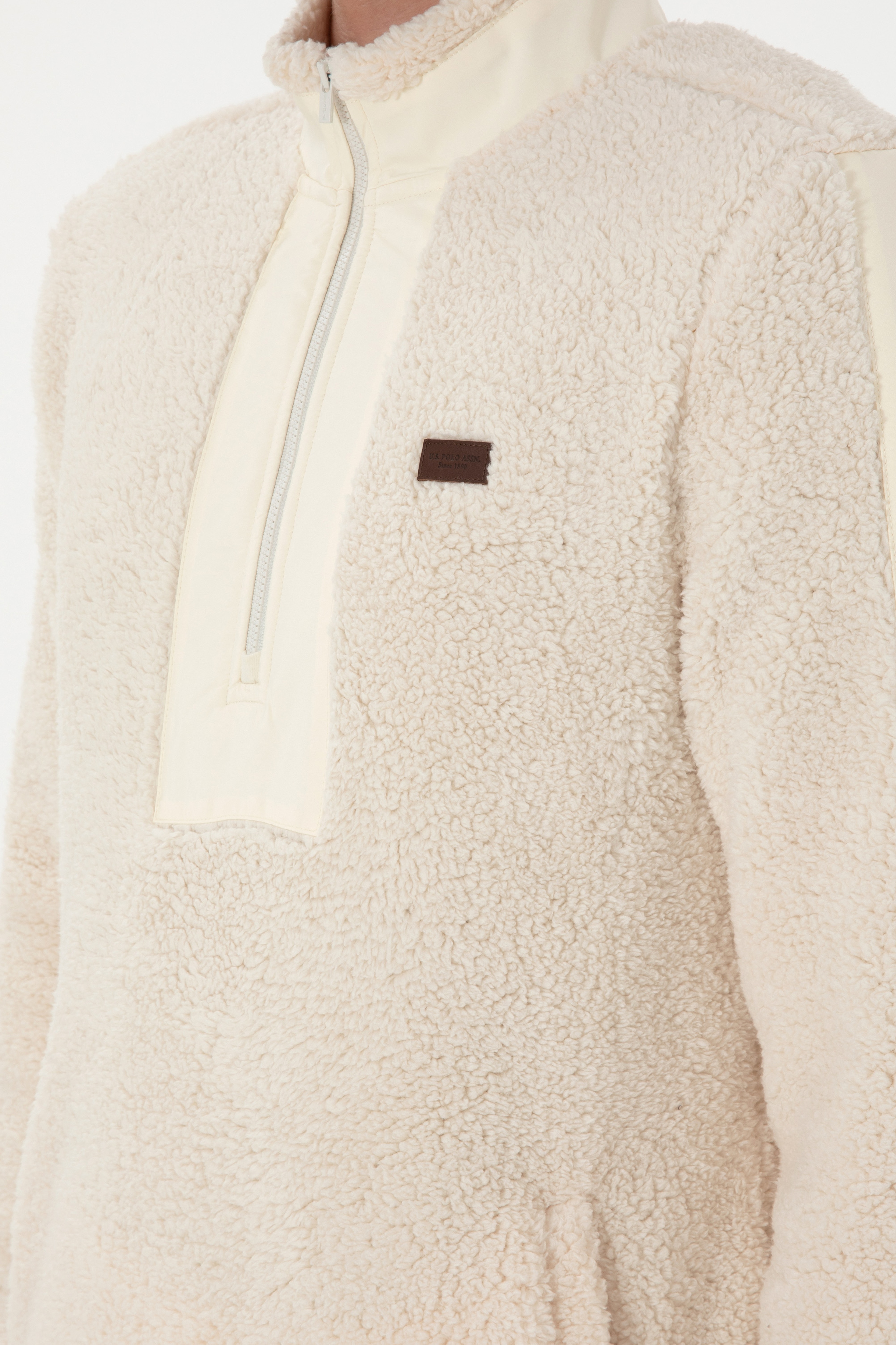 Erkek Krem Sweatshirt - Image 7