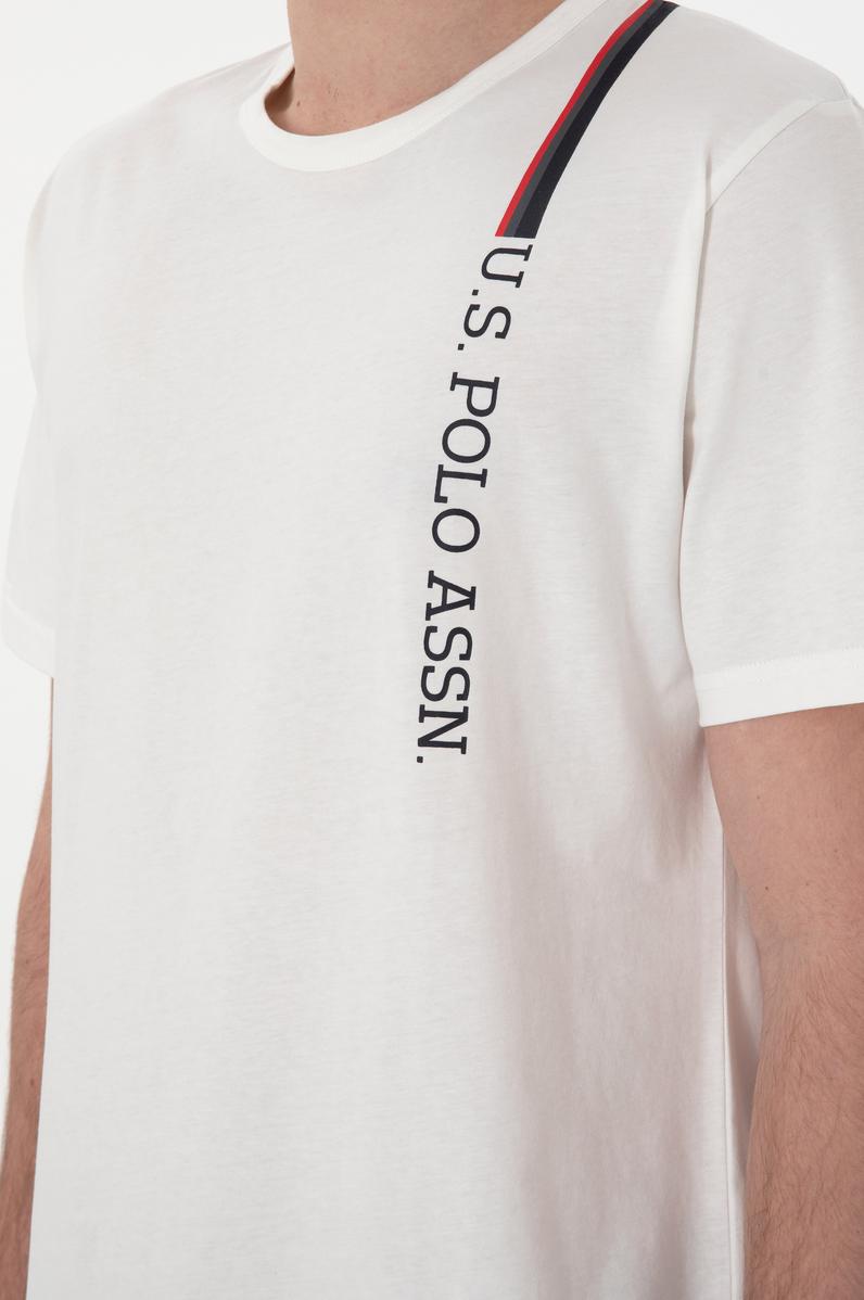 Erkek Bisiklet Yaka Beyaz Pijama Takımı