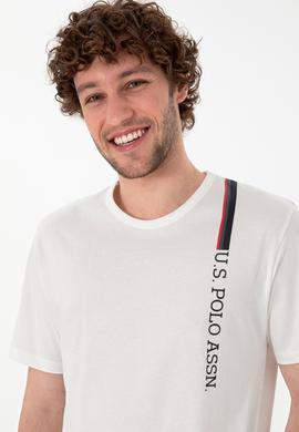 Erkek Bisiklet Yaka Beyaz Pijama Takımı - 50309355003