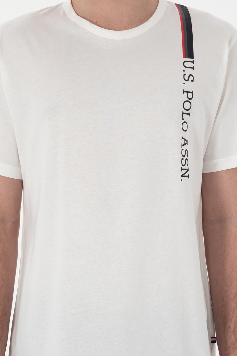 Erkek Bisiklet Yaka Beyaz Pijama Takımı - 50309355003