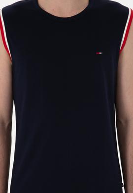 Erkek Bisiklet Yaka Lacivert Pijama Takımı - 50309234016