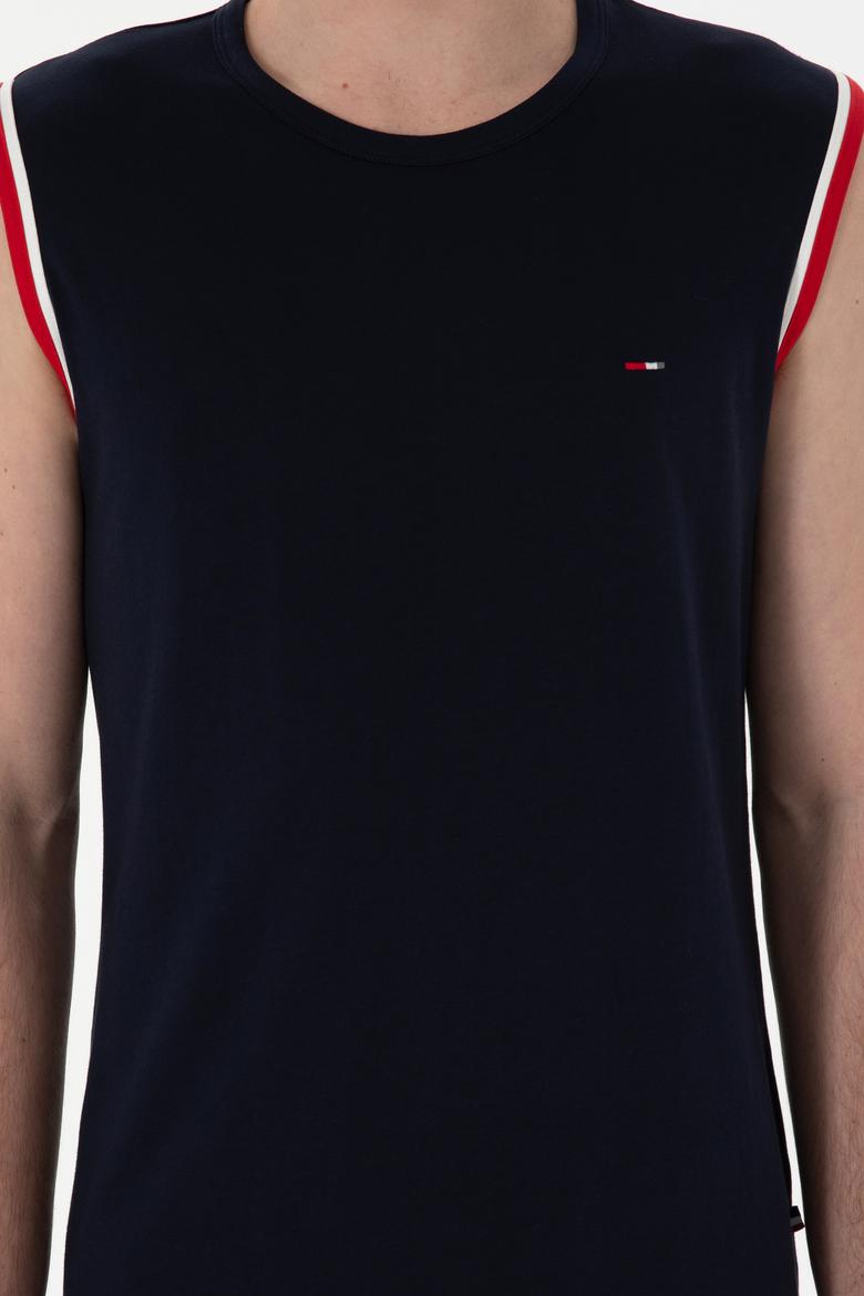 Erkek Bisiklet Yaka Lacivert Pijama Takımı - 50309234016