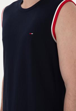 Erkek Bisiklet Yaka Lacivert Pijama Takımı - 50309234016