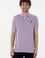 Erkek Regular Fit Polo Yaka Lila Basic Tişört