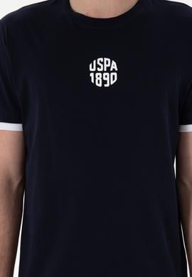 Erkek Regular Fit Bisiklet Yaka Lacivert Tişört - 50306900044