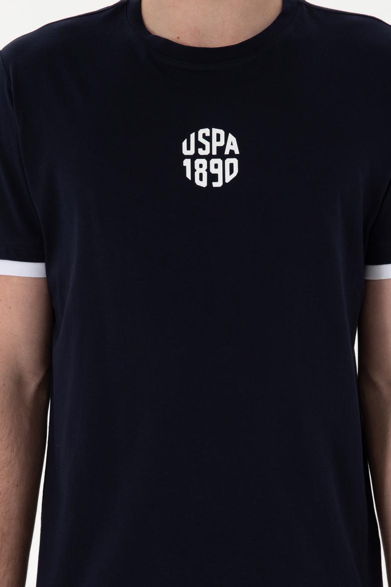 Erkek Regular Fit Bisiklet Yaka Lacivert Tişört - 50306900044