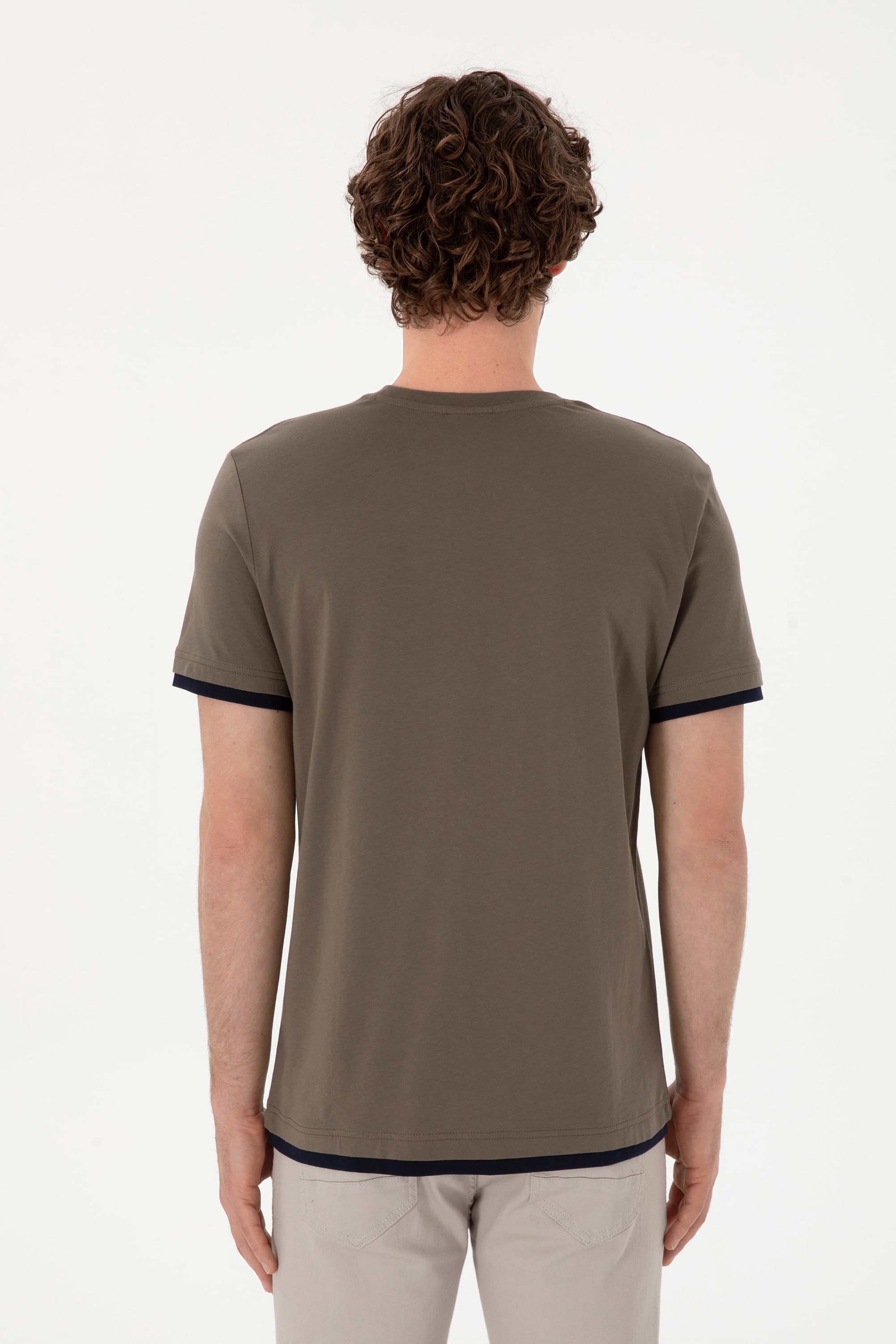 تی شرت یقه گرد آستین کوتاه رگولار یقه گرد مردانه یو اس پولو | U.S. Polo Assn. - تصویر 5