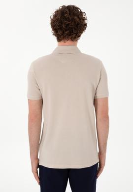 Erkek Slim Fit Polo Yaka Taş Basic Tişört - 50298041157