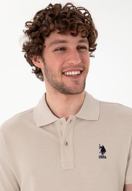 Erkek Slim Fit Polo Yaka Taş Basic Tişört - 50298041157