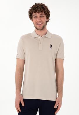 Erkek Slim Fit Polo Yaka Taş Basic Tişört - 50298041157