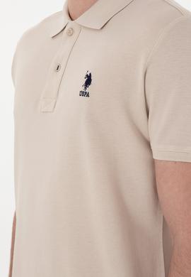 Erkek Slim Fit Polo Yaka Taş Basic Tişört - 50298041157