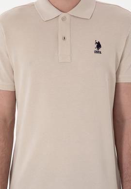 Erkek Slim Fit Polo Yaka Taş Basic Tişört - 50298041157