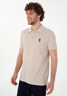 Erkek Slim Fit Polo Yaka Taş Basic Tişört - 50298041157