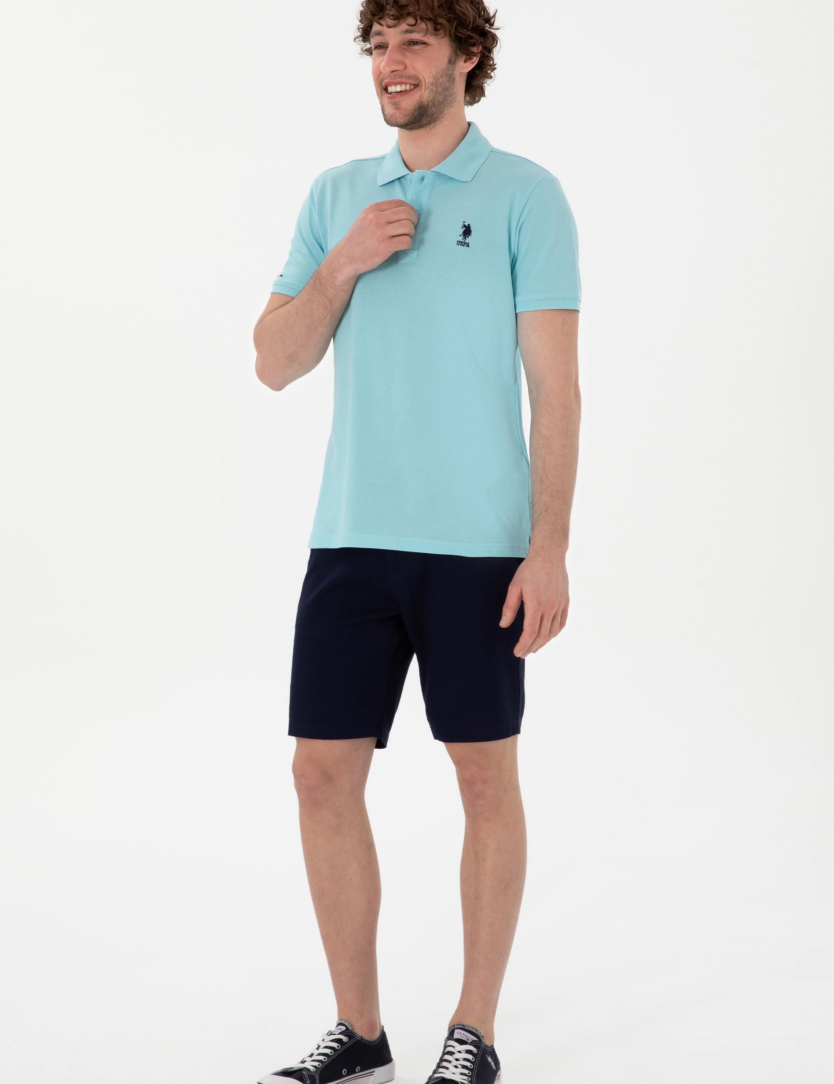پولوشرت آستین کوتاه اندامی یقه پیراهنی مردانه یو اس پولو | U.S. Polo Assn. - تصویر 4