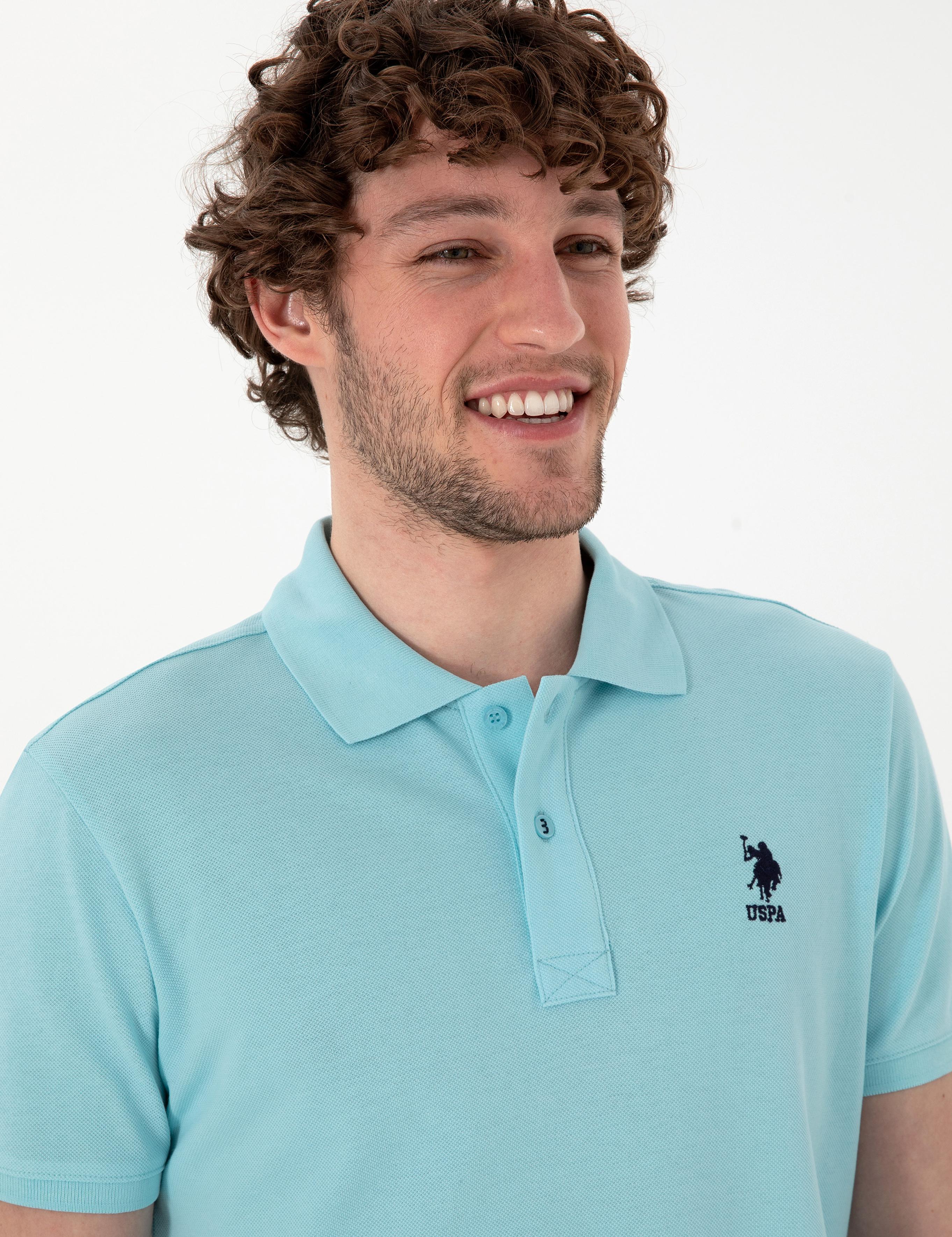 پولوشرت آستین کوتاه اندامی یقه پیراهنی مردانه یو اس پولو | U.S. Polo Assn. - تصویر 2