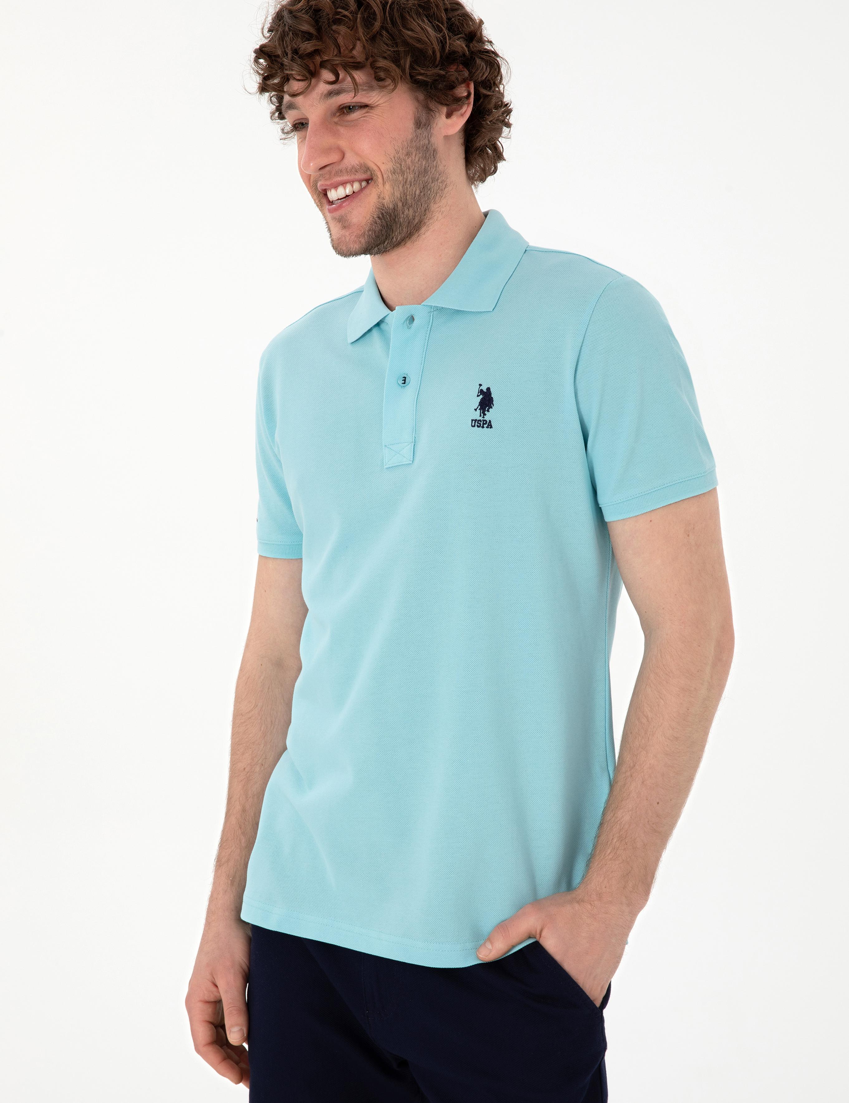 پولوشرت آستین کوتاه اندامی یقه پیراهنی مردانه یو اس پولو | U.S. Polo Assn. - تصویر 3