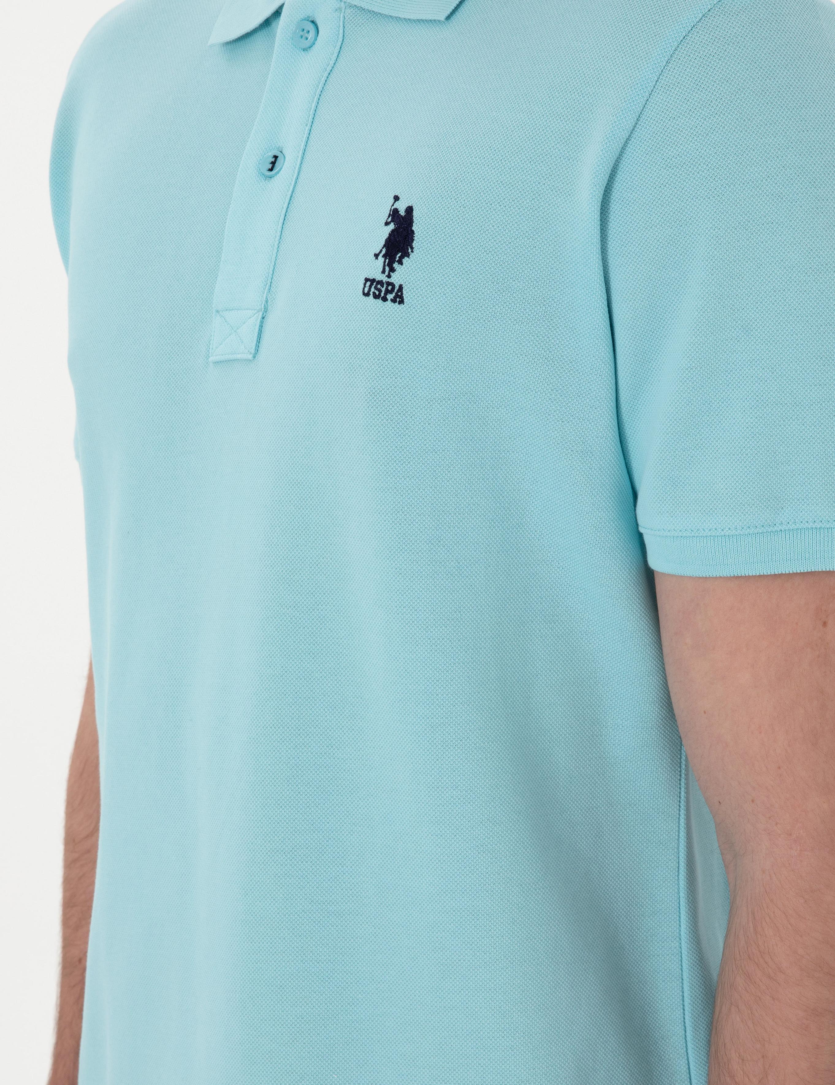 پولوشرت آستین کوتاه اندامی یقه پیراهنی مردانه یو اس پولو | U.S. Polo Assn. - تصویر 7