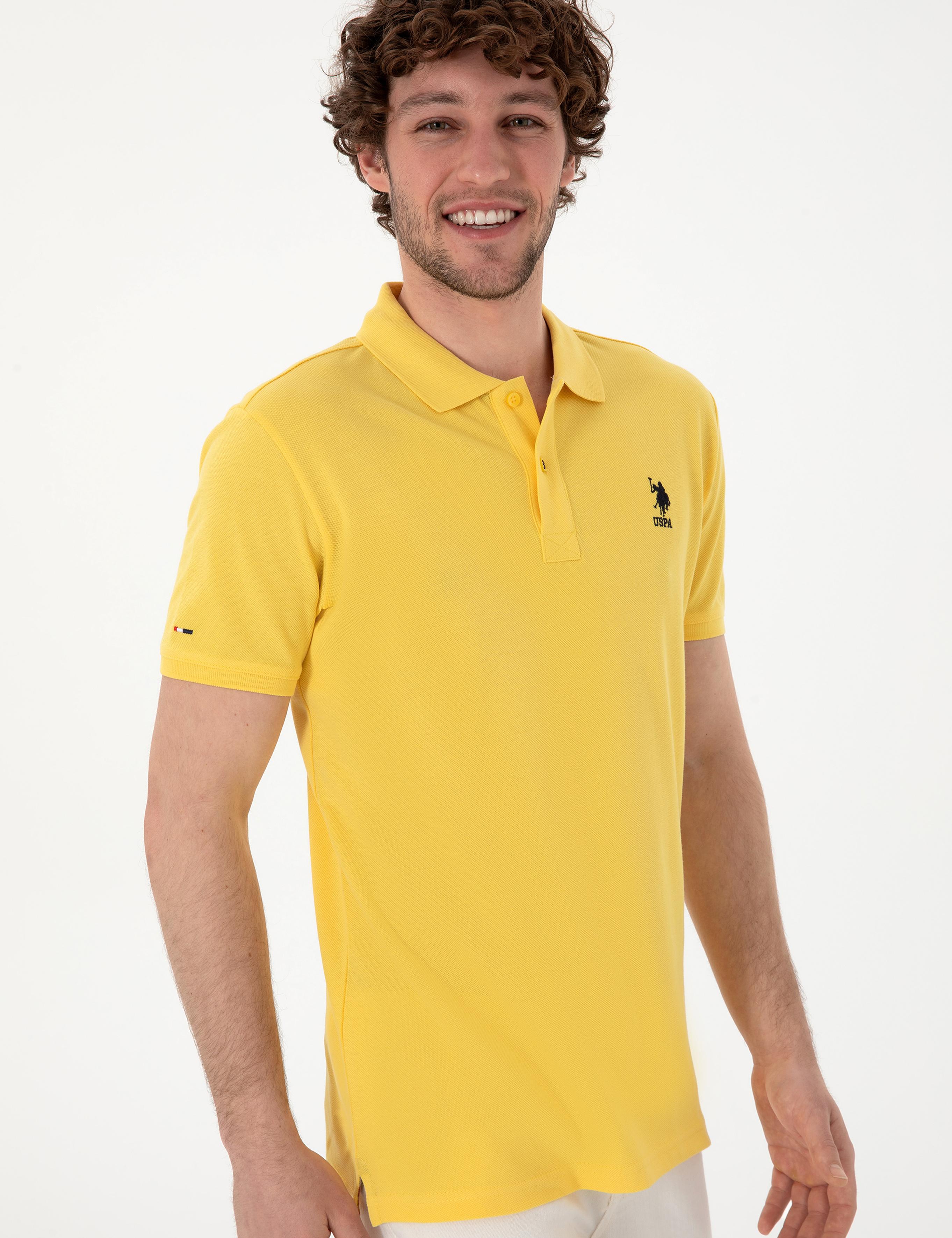پولوشرت آستین کوتاه اندامی یقه پیراهنی مردانه یو اس پولو | U.S. Polo Assn. - تصویر 3