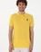 Erkek Slim Fit Polo Yaka Sarı Basic Tişört