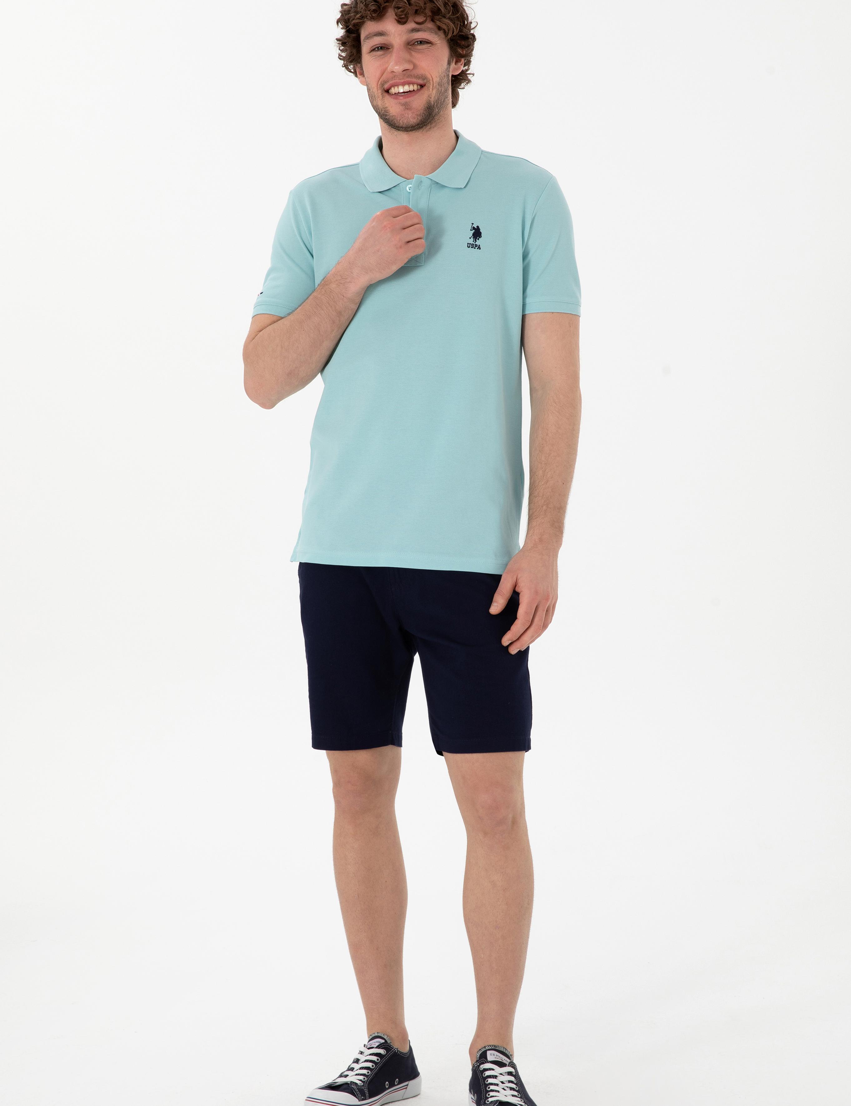 پولوشرت آستین کوتاه اندامی یقه پیراهنی مردانه یو اس پولو | U.S. Polo Assn. - تصویر 4