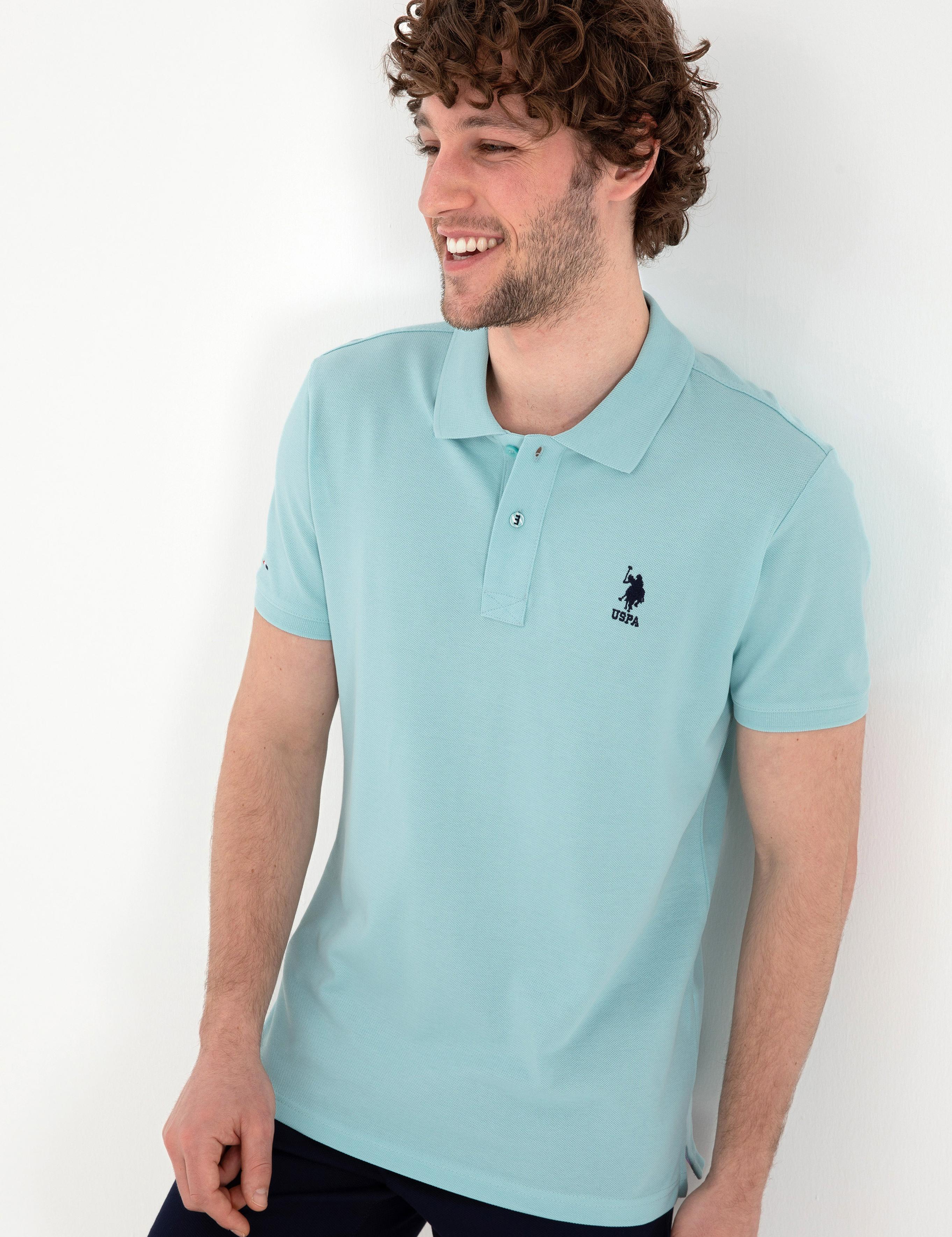 پولوشرت آستین کوتاه اندامی یقه پیراهنی مردانه یو اس پولو | U.S. Polo Assn. - تصویر 3