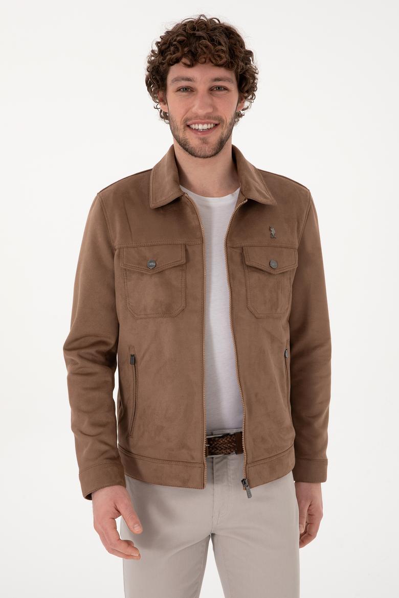 Erkek Vizon Deri Ceket - 50307421015