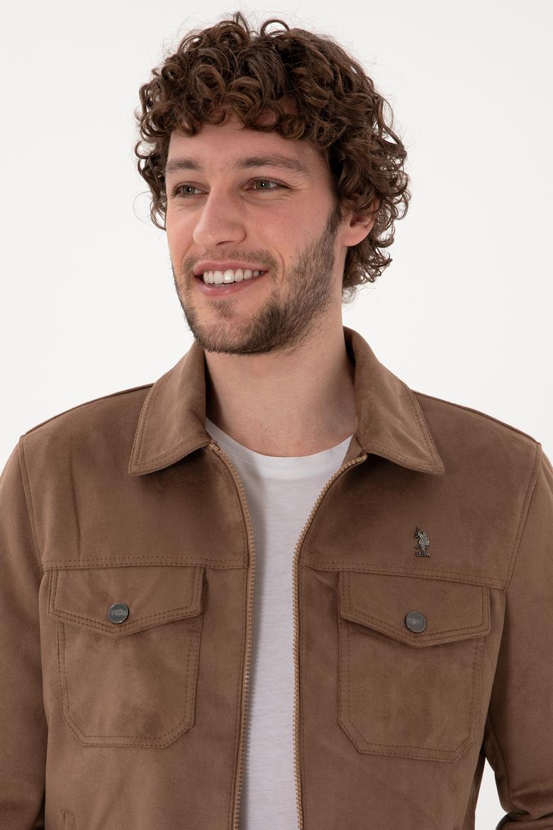 Erkek Vizon Deri Ceket - 50307421015