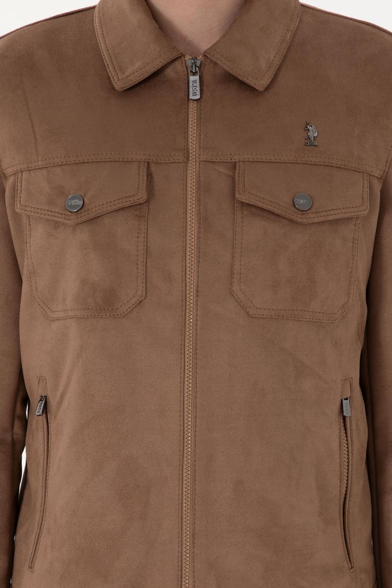 Erkek Vizon Deri Ceket - 50307421015