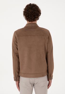 Erkek Vizon Deri Ceket - 50307421015