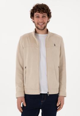 Erkek Bej Deri Ceket - 50307414014