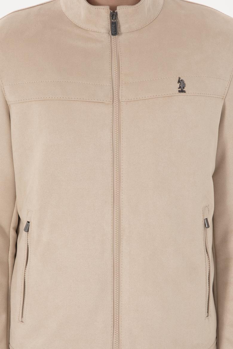 Erkek Bej Deri Ceket - 50307414014