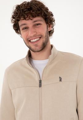 Erkek Bej Deri Ceket - 50307414014