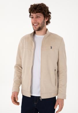 Erkek Bej Deri Ceket - 50307414014