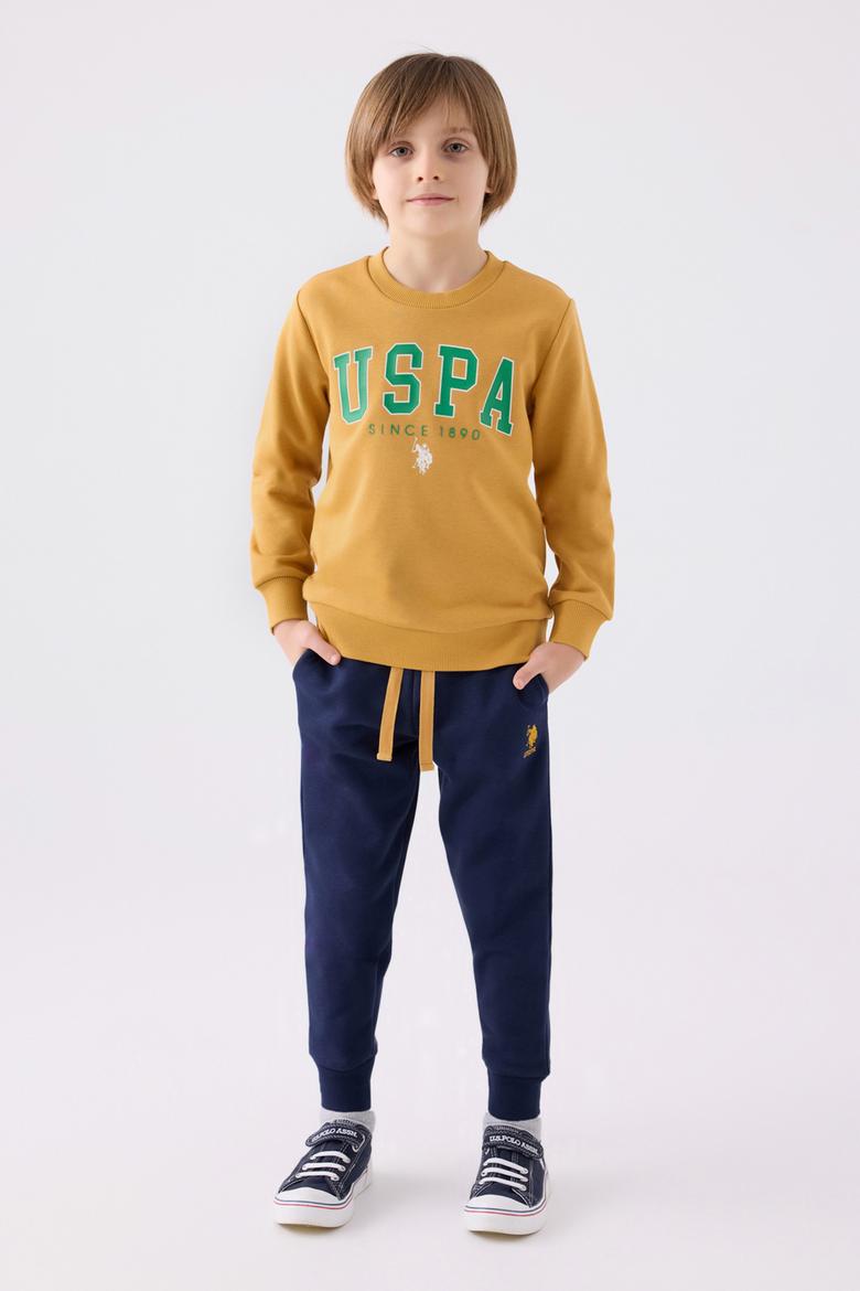 Erkek Çocuk Hardal Pijama Takımı