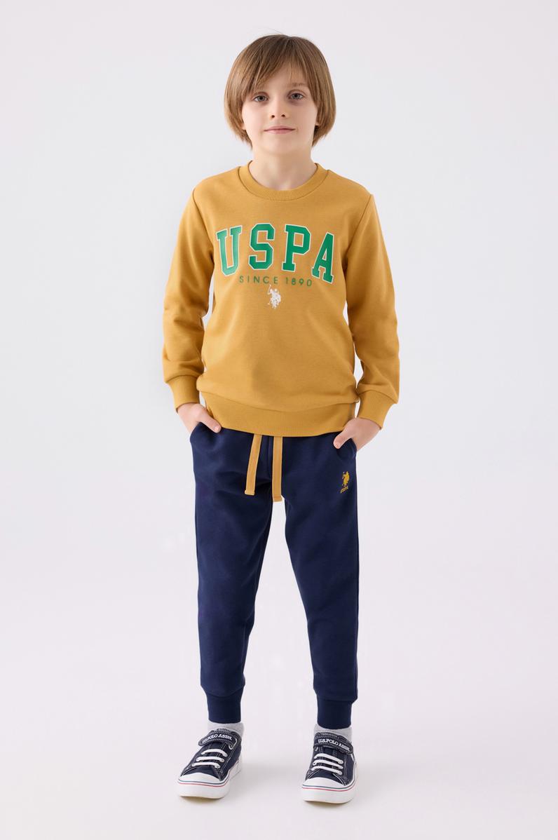 Erkek Çocuk Hardal Pijama Takımı