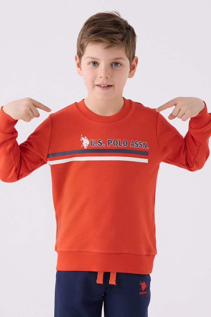 Erkek Çocuk Kiremit Pijama Takımı