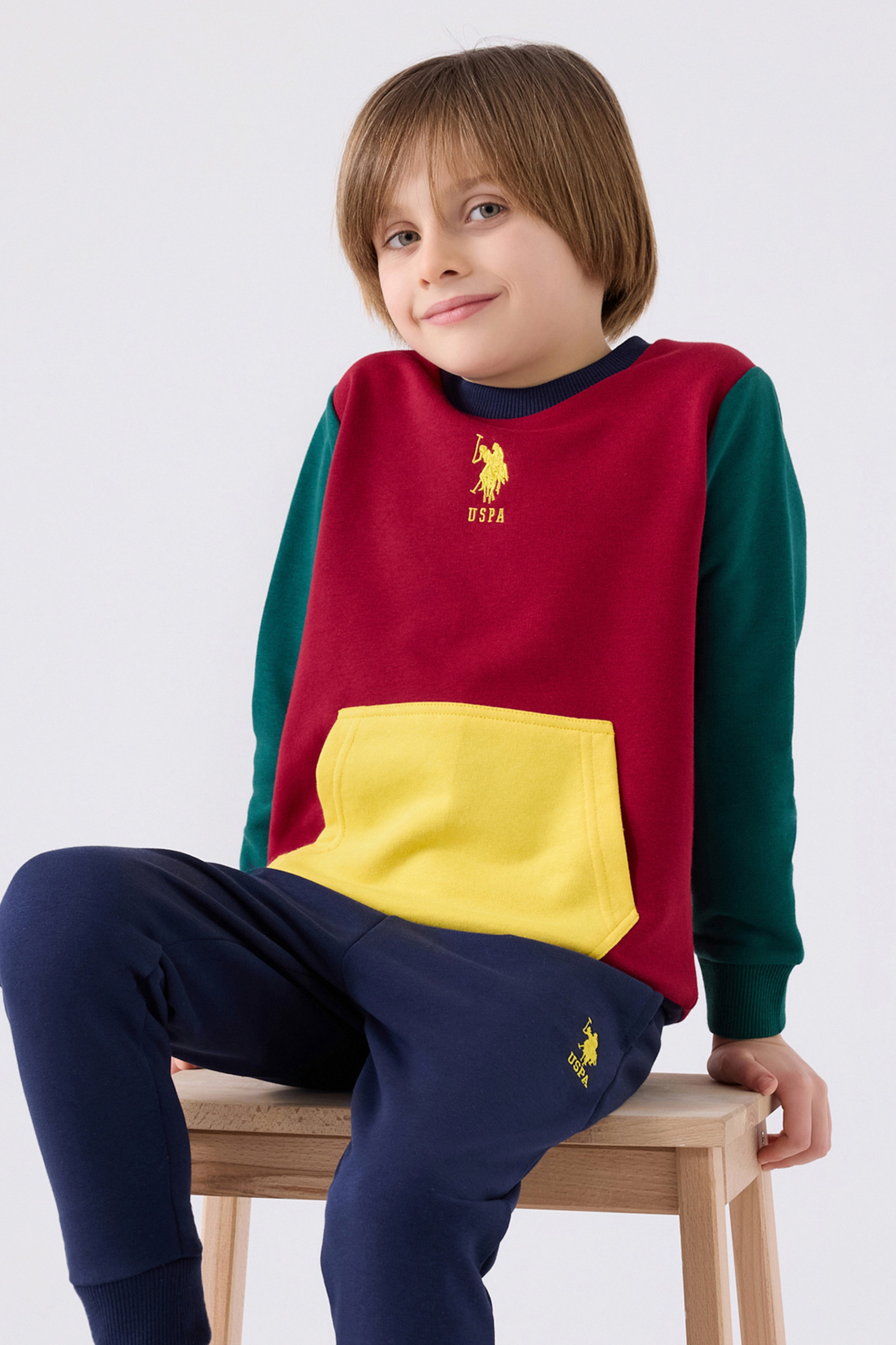 Erkek Çocuk Bordo Pijama Takımı - Image 2