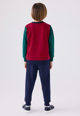 Erkek Çocuk Bordo Pijama Takımı - 50299486006