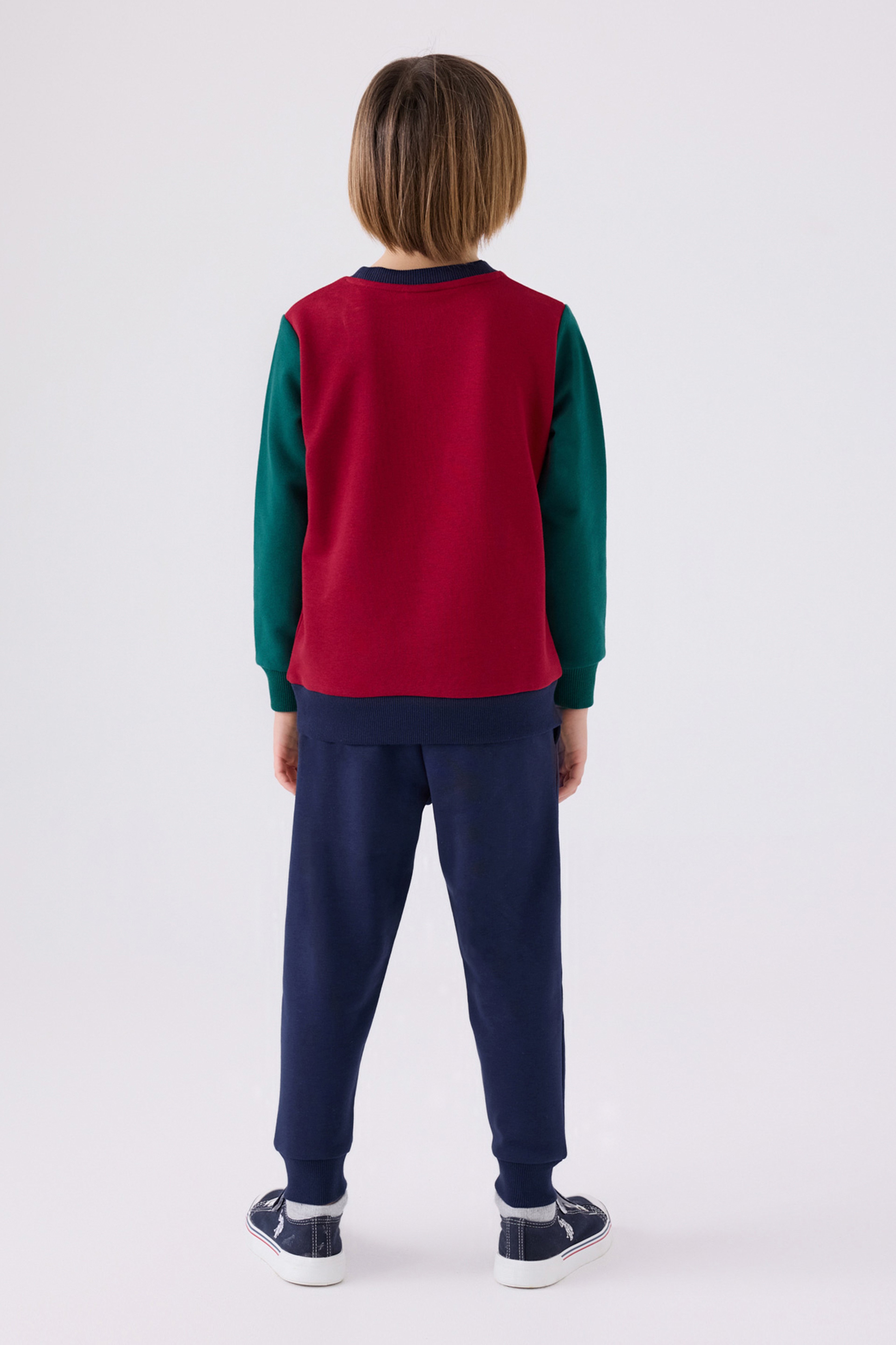 Erkek Çocuk Bordo Pijama Takımı
