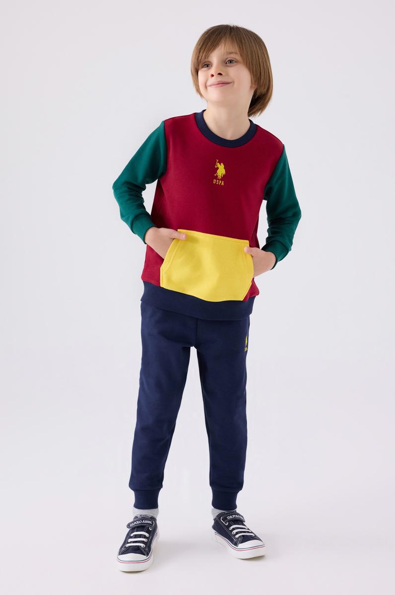 Erkek Çocuk Bordo Pijama Takımı